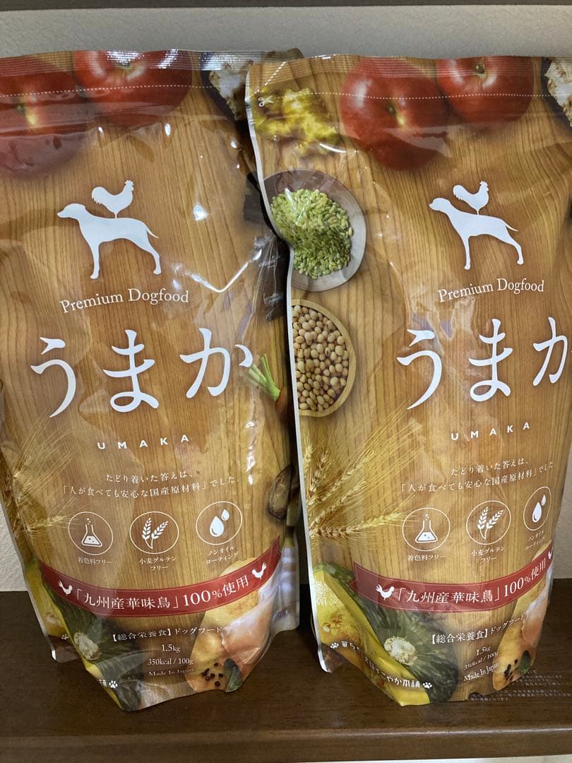 【新品未開封】　うまか　ドッグフード　九州産華味鳥100% 国産