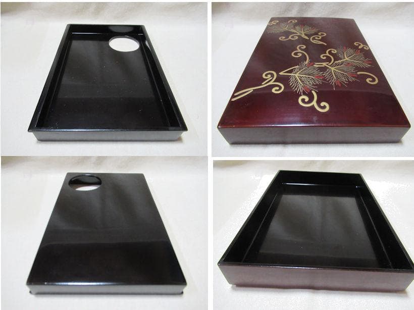 茶道具　木製蒔絵　茶箱　中の道具揃い