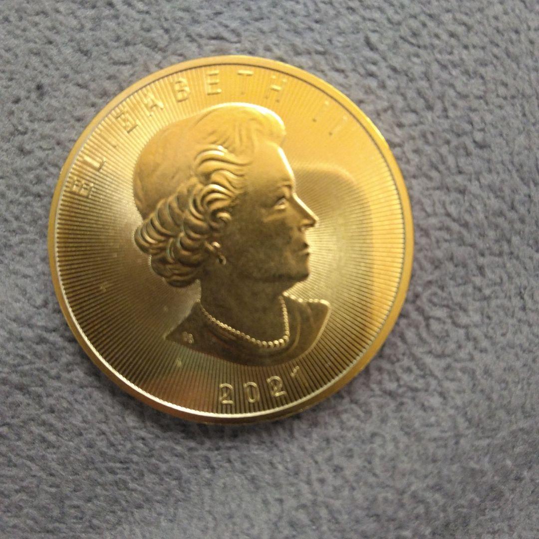 カナダ 金メープルリーフメダル 2021年送料込み