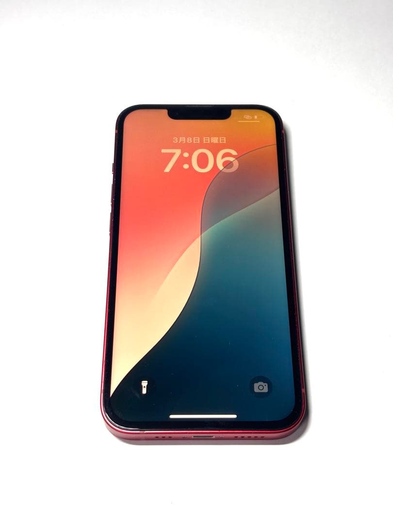 iPhone 13 256GB レッド SIM フリー バッテリー 新品