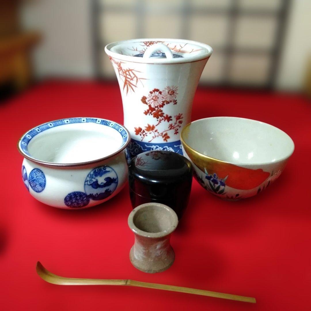お稽古用　茶道具六点