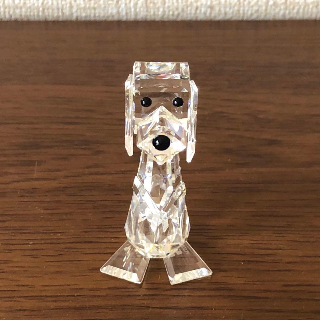 SWALOVSKIスワロフスキー置物「犬」美品