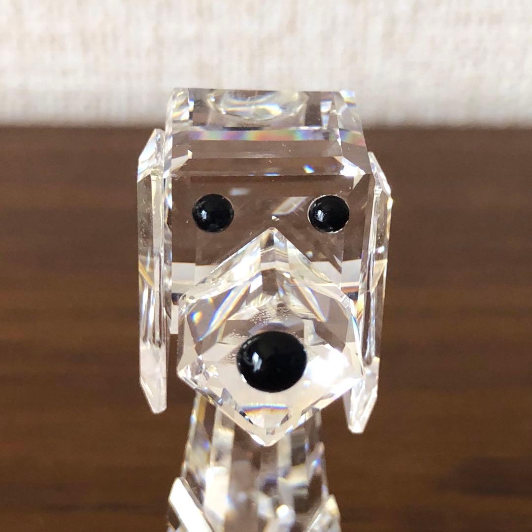 SWALOVSKIスワロフスキー置物「犬」美品
