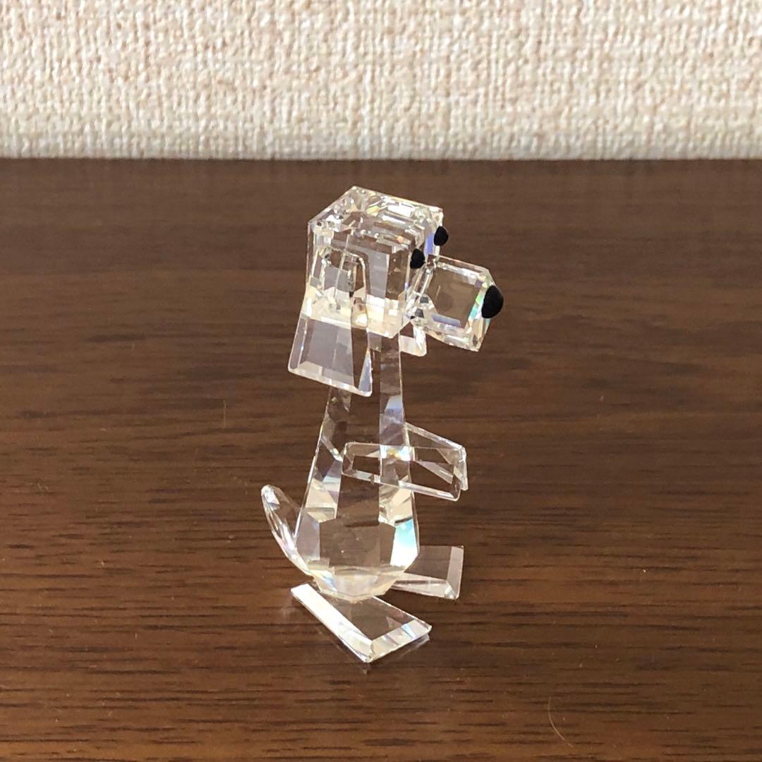 SWALOVSKIスワロフスキー置物「犬」美品