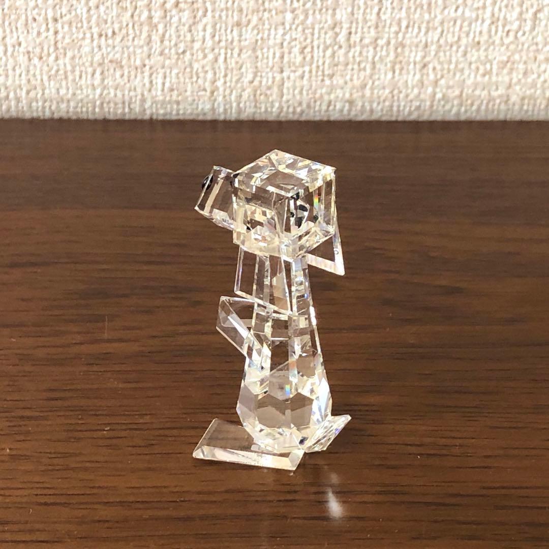 SWALOVSKIスワロフスキー置物「犬」美品
