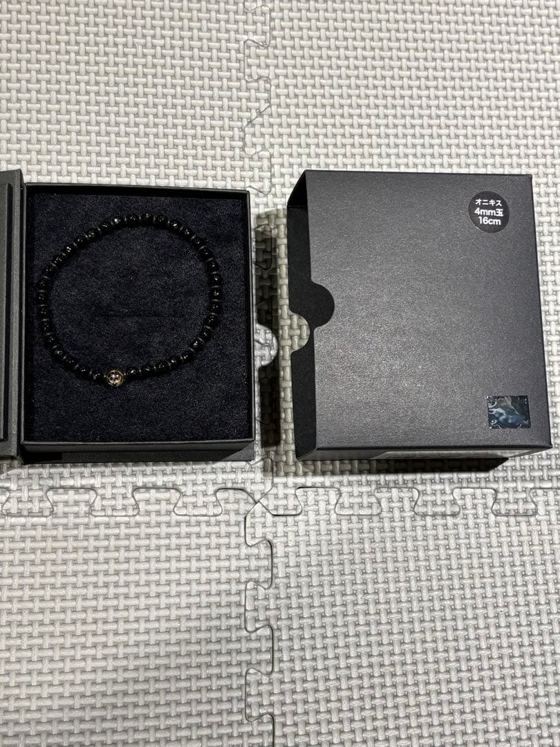 【新品未使用】ファイテン クリスタルブレスレット オニキス16㎝