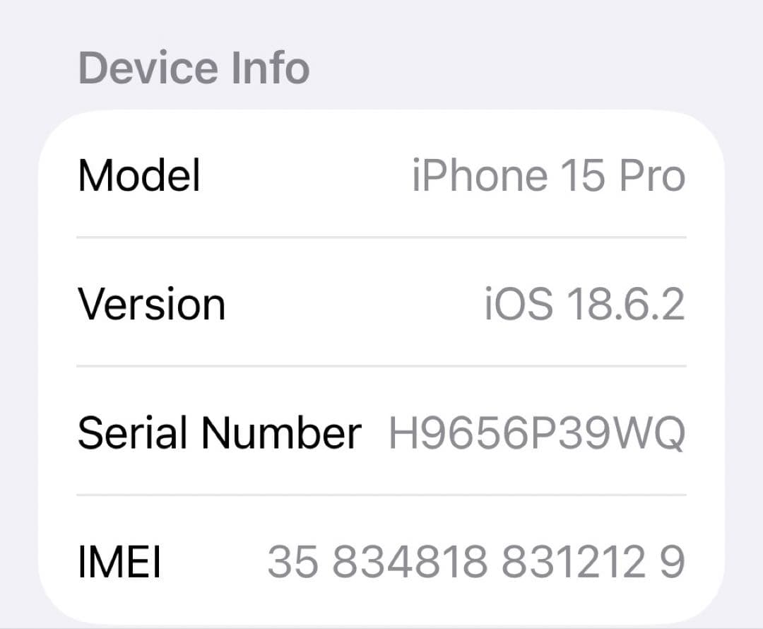 ジャンク水没　Apple iPhone 15Pro 128GB Simフリー