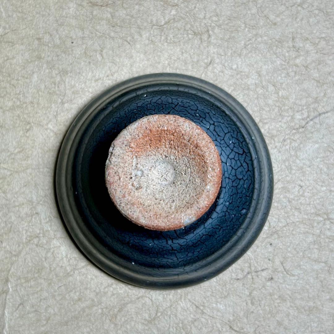 259 蛇蝎唐津馬上杯ぐい呑　唐津焼　ぐい呑　陶器　酒器