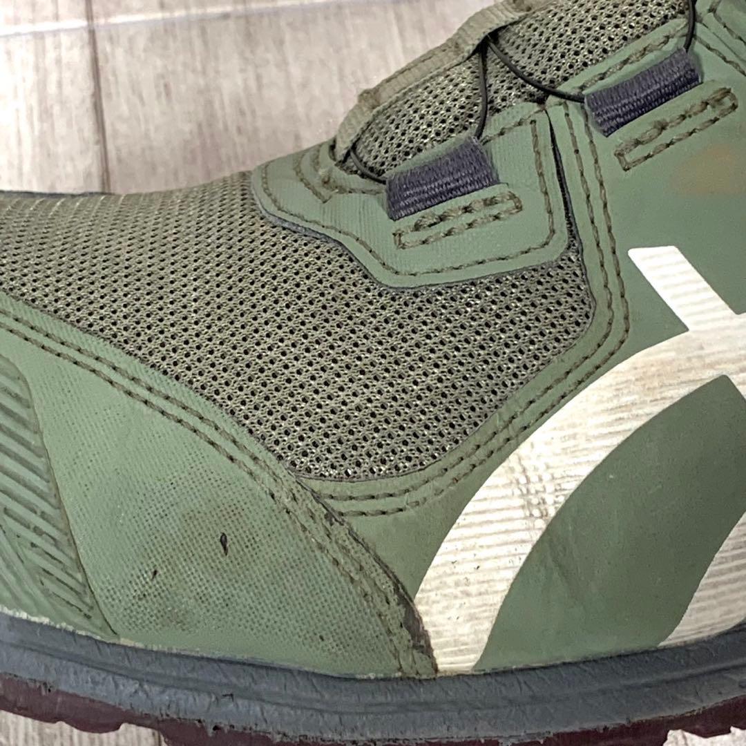 ✨人気✨アシックス asics 安全靴【25】ウィンジョブ モスグリーン