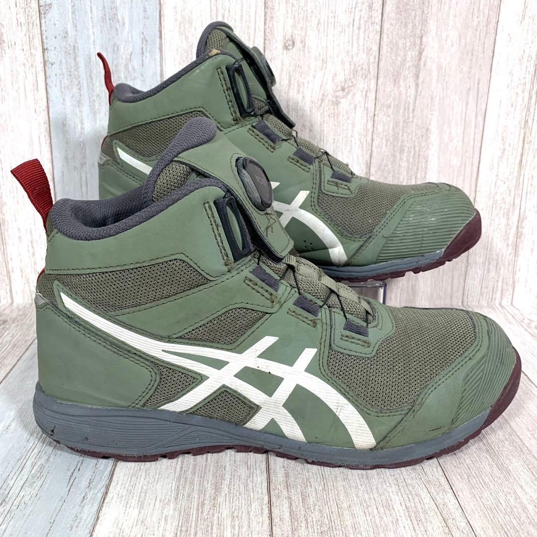 ✨人気✨アシックス asics 安全靴【25】ウィンジョブ モスグリーン