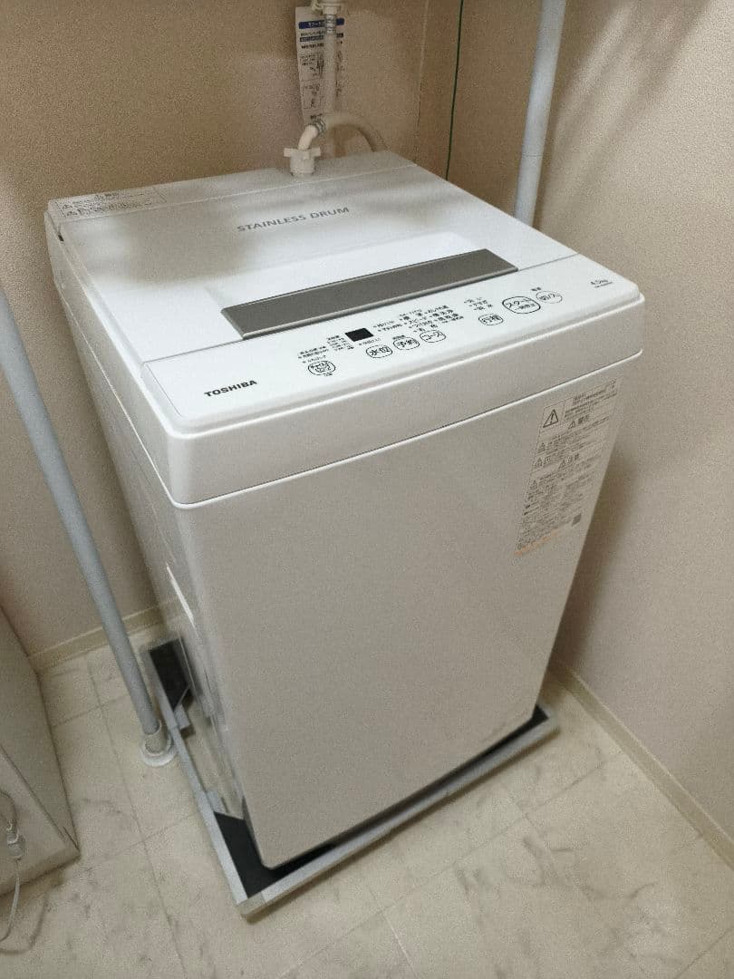 【送料込み】TOSHIBA 縦型洗濯機 4.5kg 2021年製