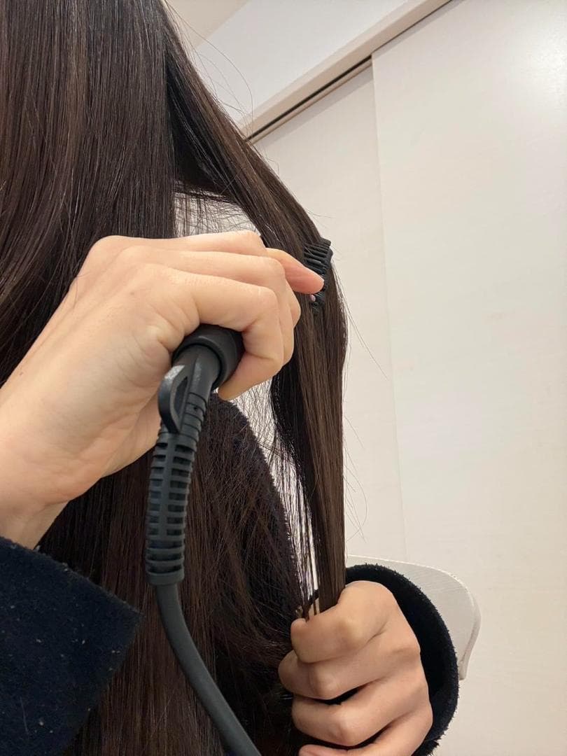 POLENTAT 【美容師おすすめ】ストレートブラシ ブラシ型ヘアアイ_corg