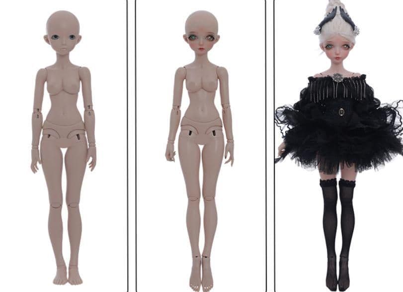 AS93 BJD 1/3 ドール本体 Qianru　球体関節人形 ハンドメイド