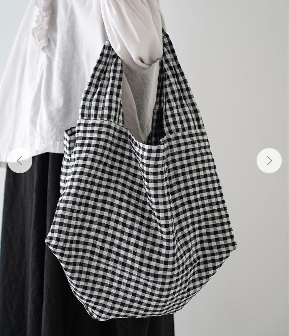 専用　ネストローブ　リネンギンガム超撥水バッグ美品