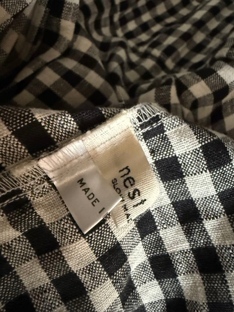 専用　ネストローブ　リネンギンガム超撥水バッグ美品