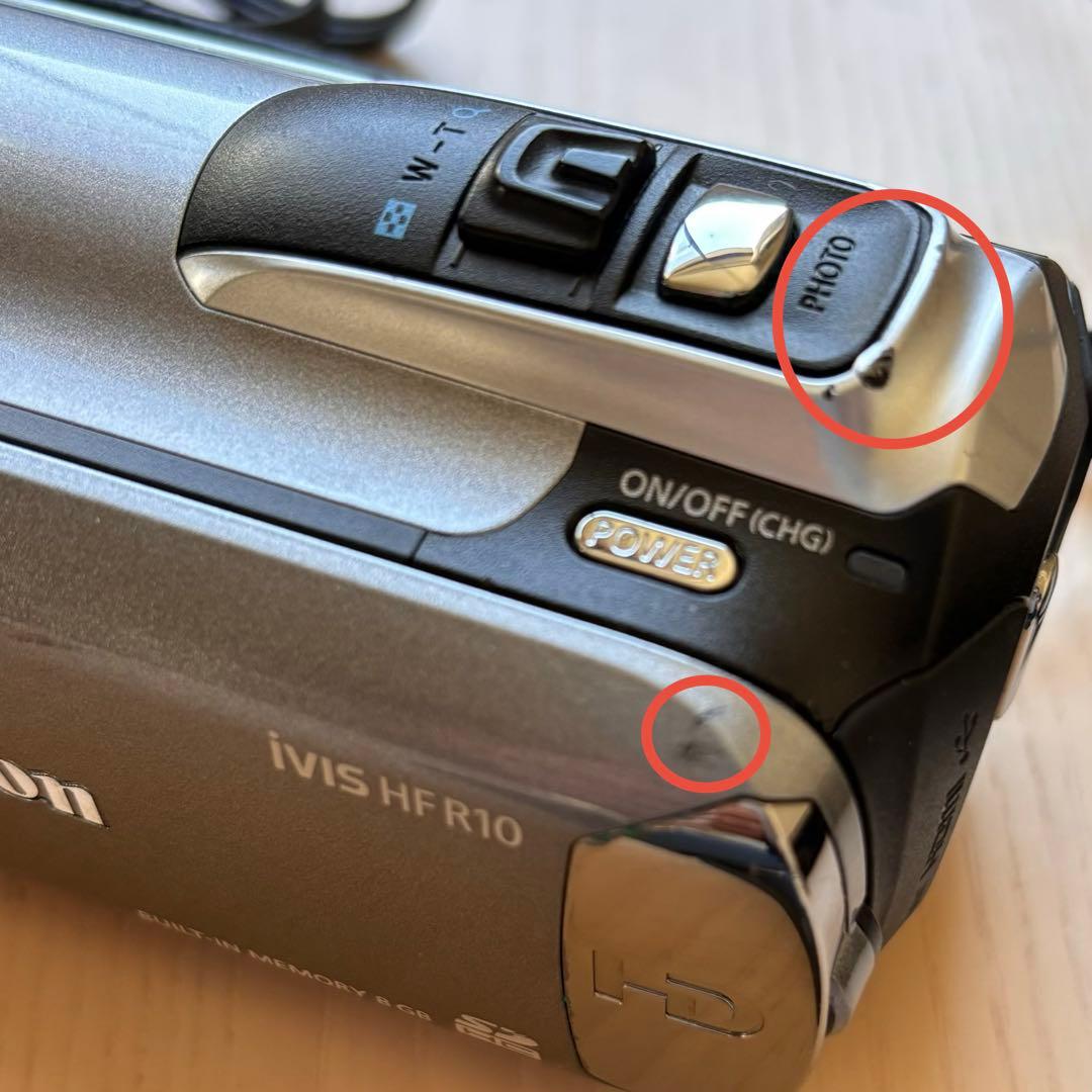 【匿名配送】Canon デジタル ビデオカメラ iVIS HF R10 ズーム