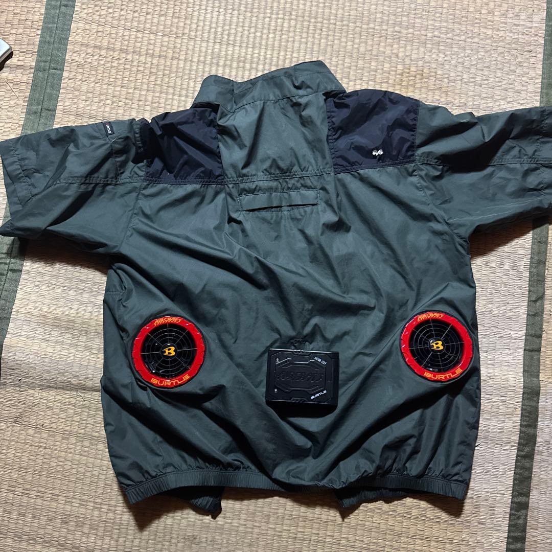 BURTLE 空調服 ファン付き Lサイズ ダークグレー