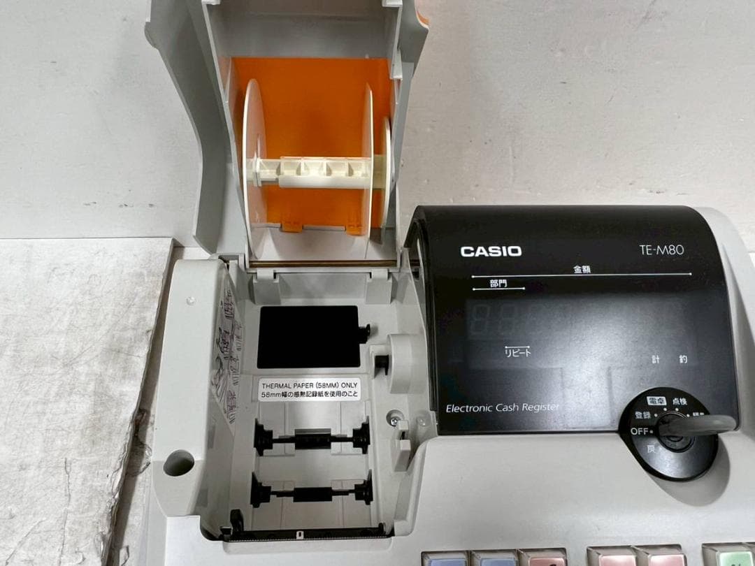 【完動品】CASIO カシオ 電子レジスター TE-M80