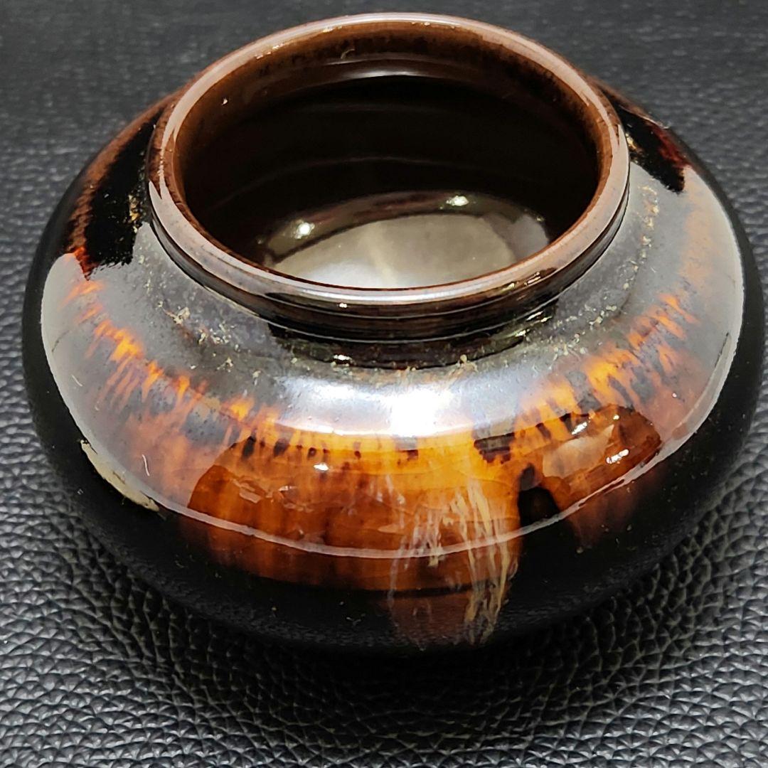 Y3483-6 茶道具 桶谷定一 茶入 仕覆・共箱　　#13