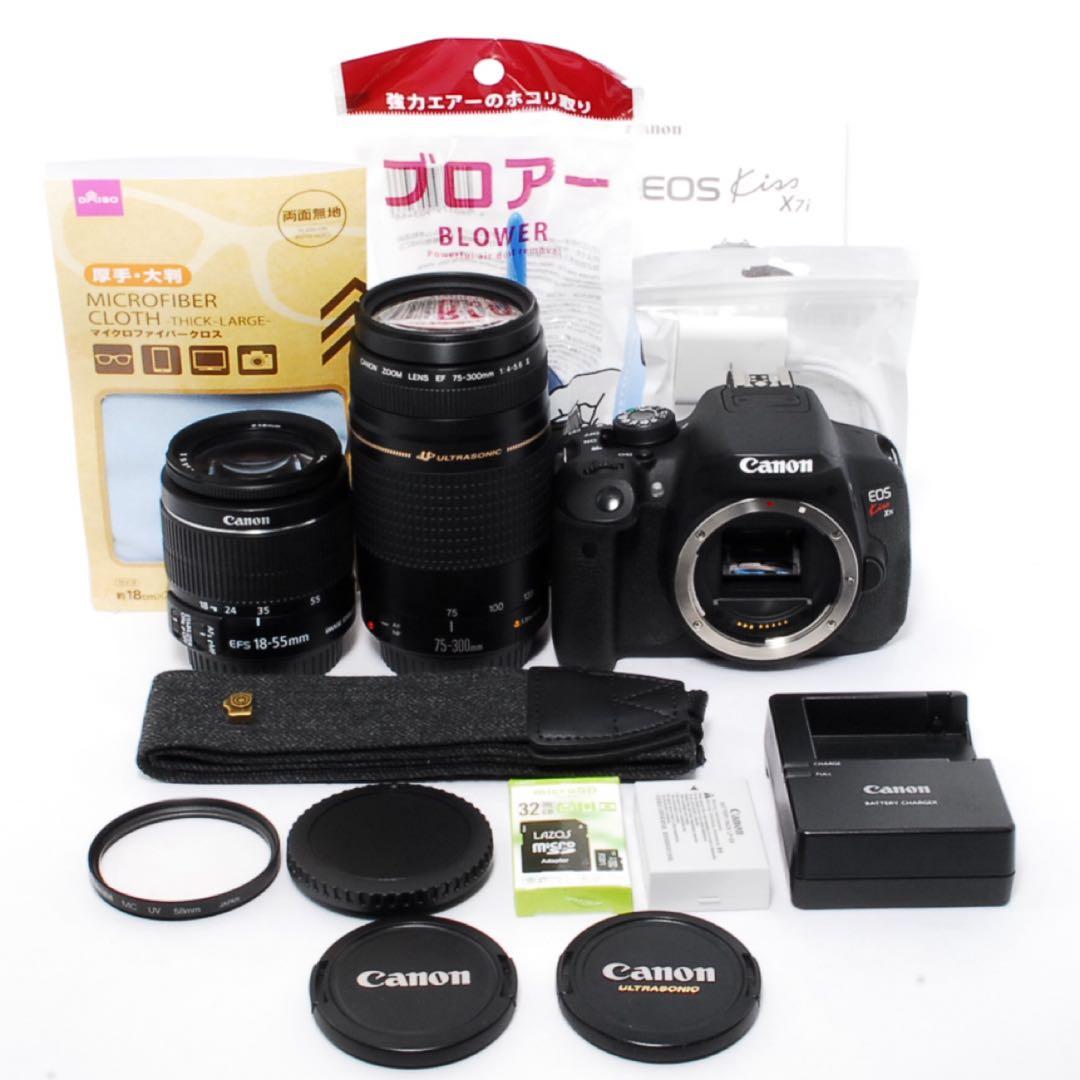 ショット数少なめ◆Canon Kiss X7i◆一眼レフカメラ◆スマホ転送◆美品