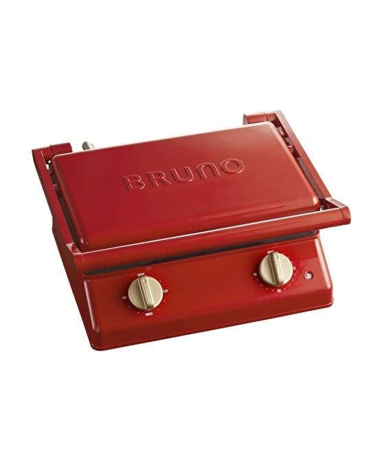 【新品】BRUNO-ブルーノ- グリルサンドメーカー ダブル 【レッド】