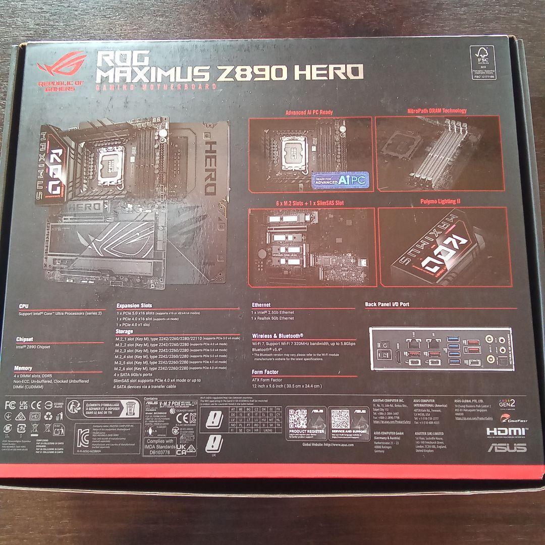 マザーボード ASUS ROG MAXIMUS Z890 HERO