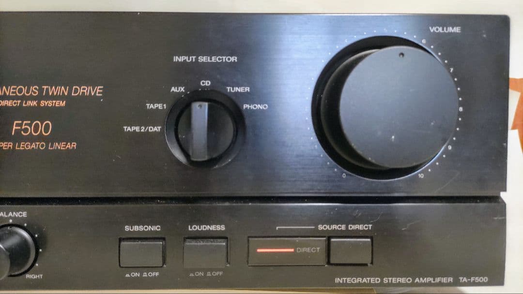 SONY プリメインアンプ TA-F500 動作品