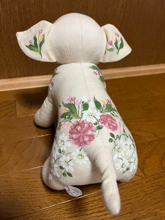 トールペイント作品〈 犬のぬいぐるみ〉♦︎送料込み♦︎