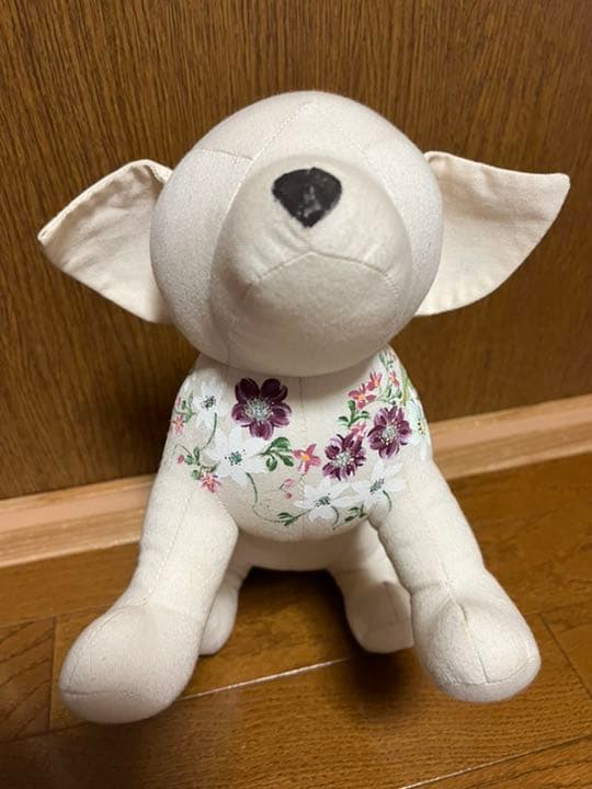 トールペイント作品〈 犬のぬいぐるみ〉♦︎送料込み♦︎