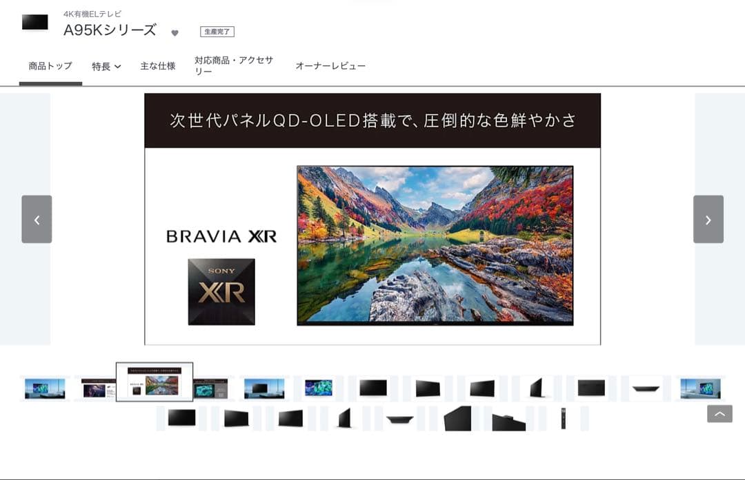 BRAVIA XRJ55 A95K 55インチ
