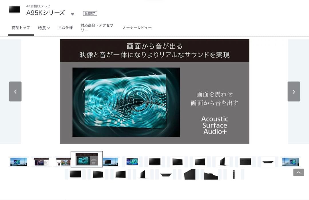 BRAVIA XRJ55 A95K 55インチ