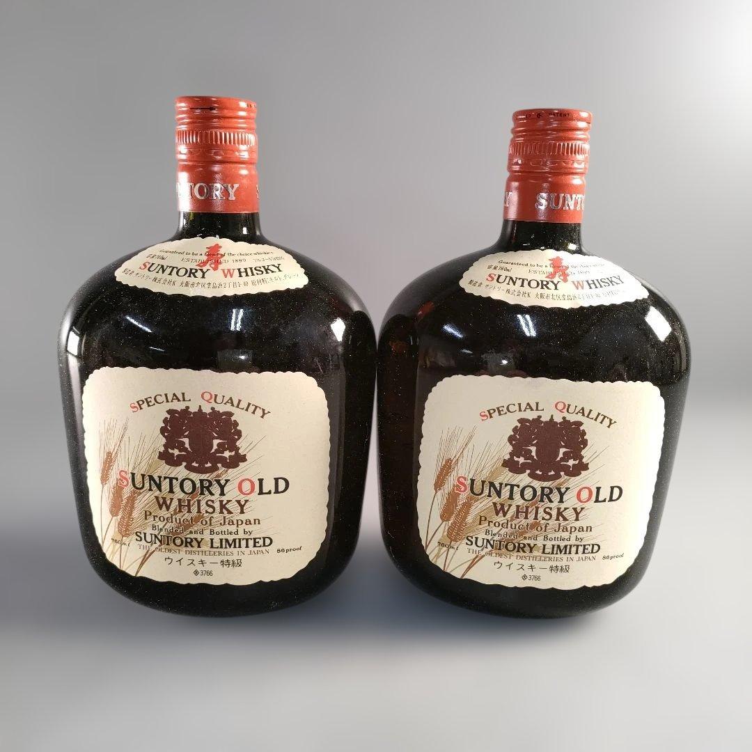 A1412-2/サントリー オールド ウイスキー特級/麦穂ラベル/760ml/