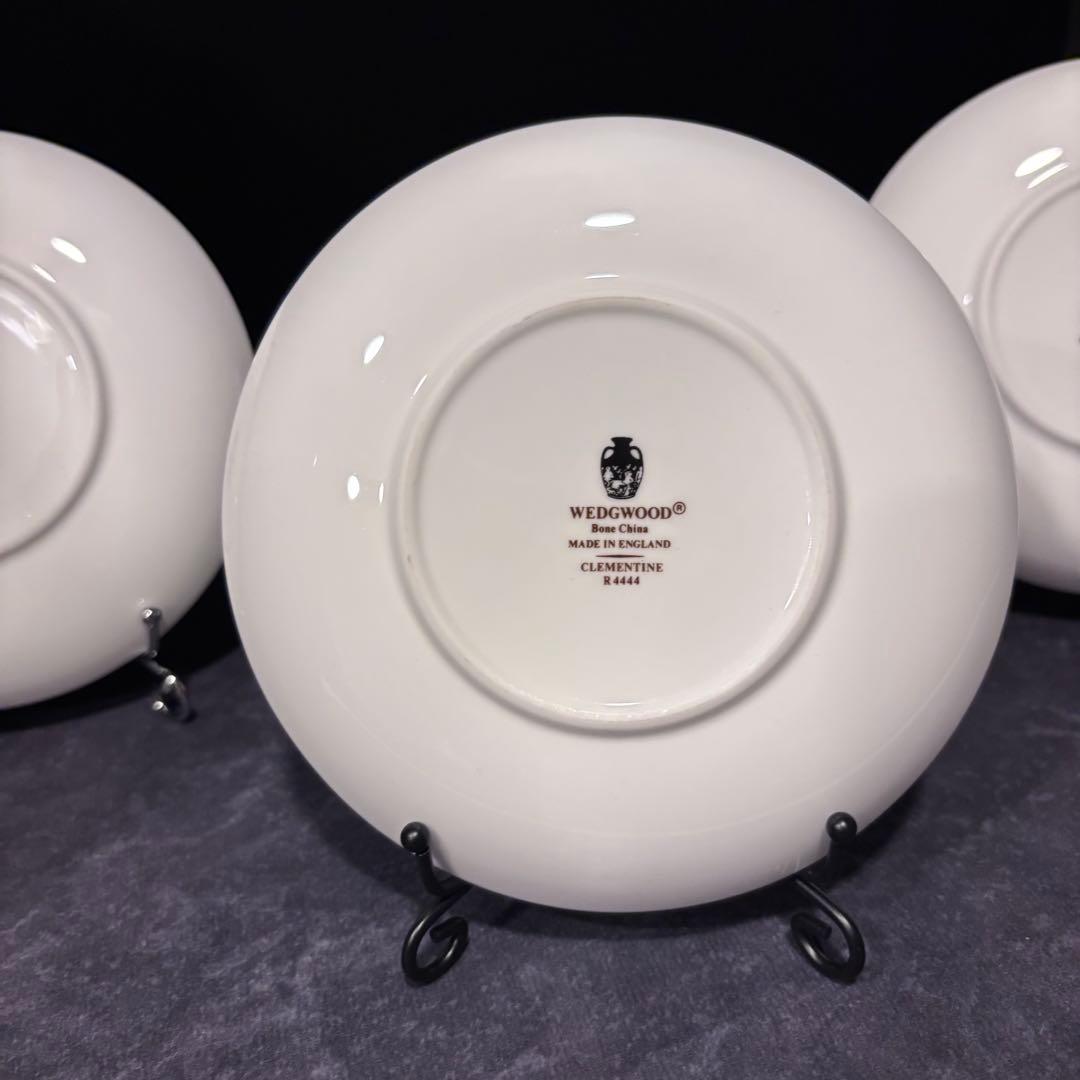 クレメンタイン カップ＆ソーサー 3客 ウェッジウッド黒壺 美品
