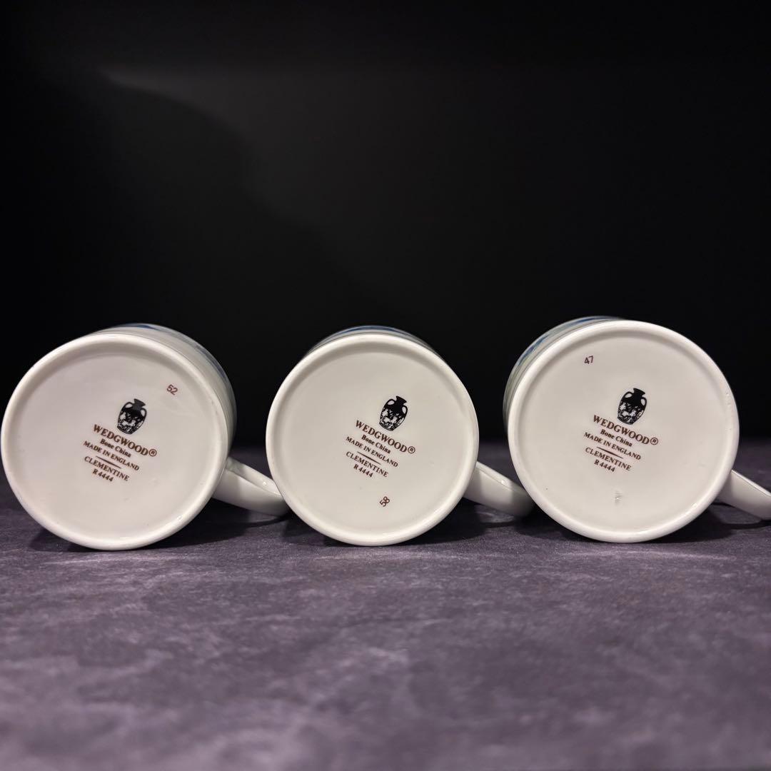 クレメンタイン カップ＆ソーサー 3客 ウェッジウッド黒壺 美品