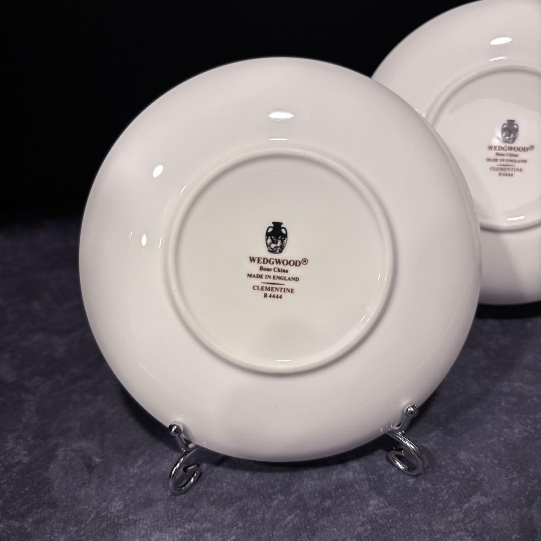 クレメンタイン カップ＆ソーサー 3客 ウェッジウッド黒壺 美品
