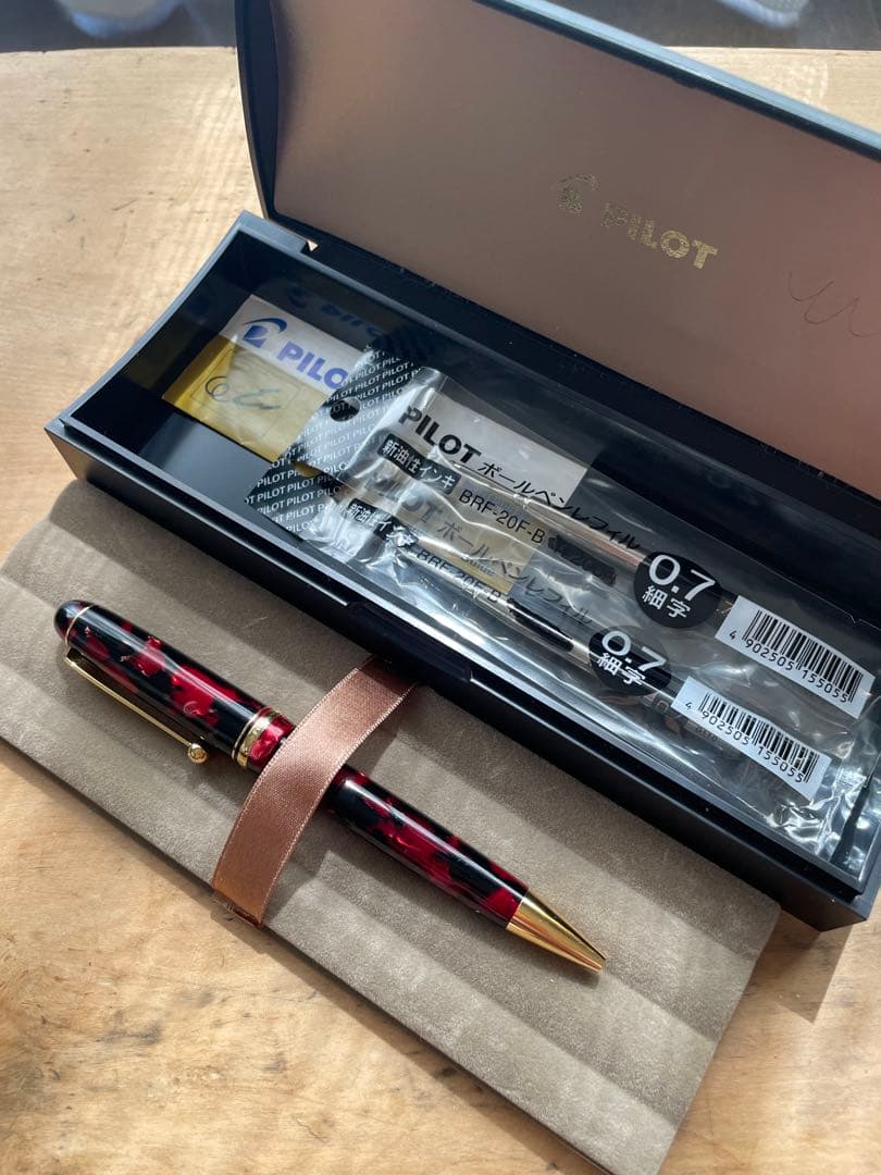 PILOT パイロット ボールペン カスタムレガンス2 レッド 箱リフィル付き