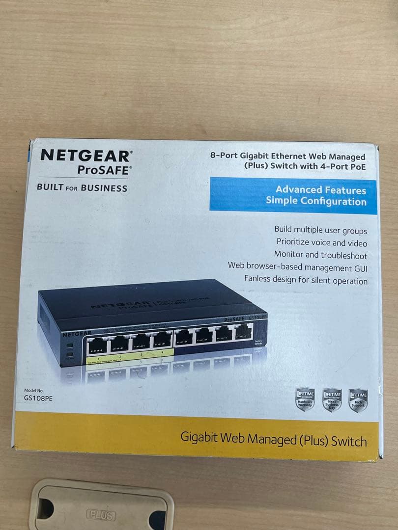 【メーカー生産終了】NETGEAR ProSAFE GS108PE 有線LAN