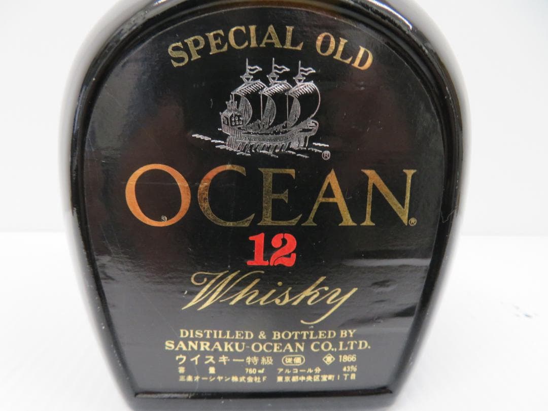 古酒　三楽　オーシャン　Ocean　12年　ウイスキー特級　未開栓　　　　126
