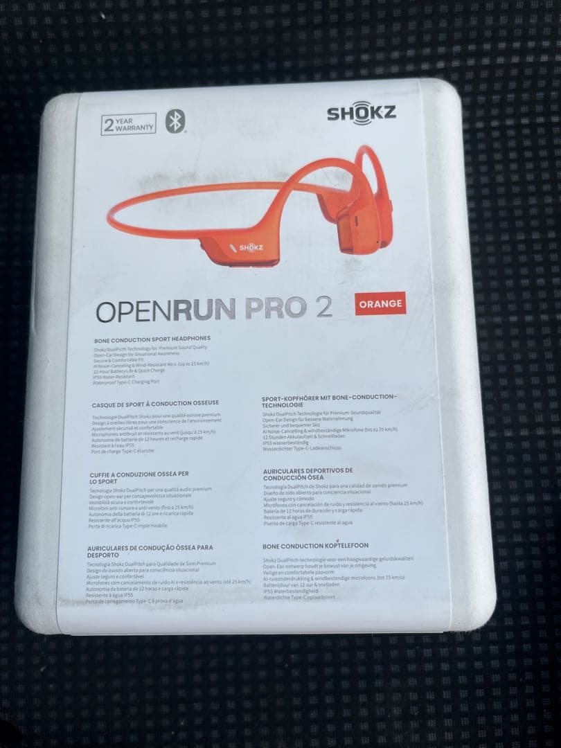 SHOKZ OPENRUN PRO 2 骨伝導イヤホン オレンジ