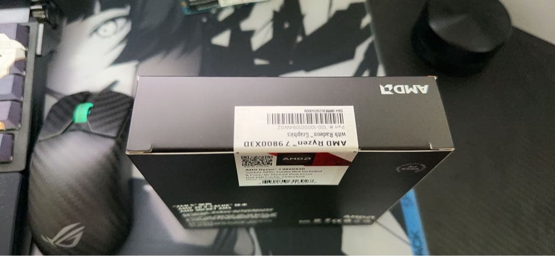 AMD RYZEN 9800X3D 新品未開封