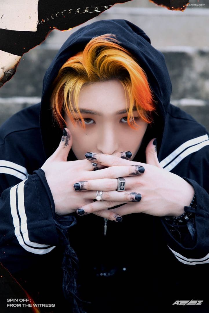 ATEEZ ミンギ 直筆サイン入りチェキ