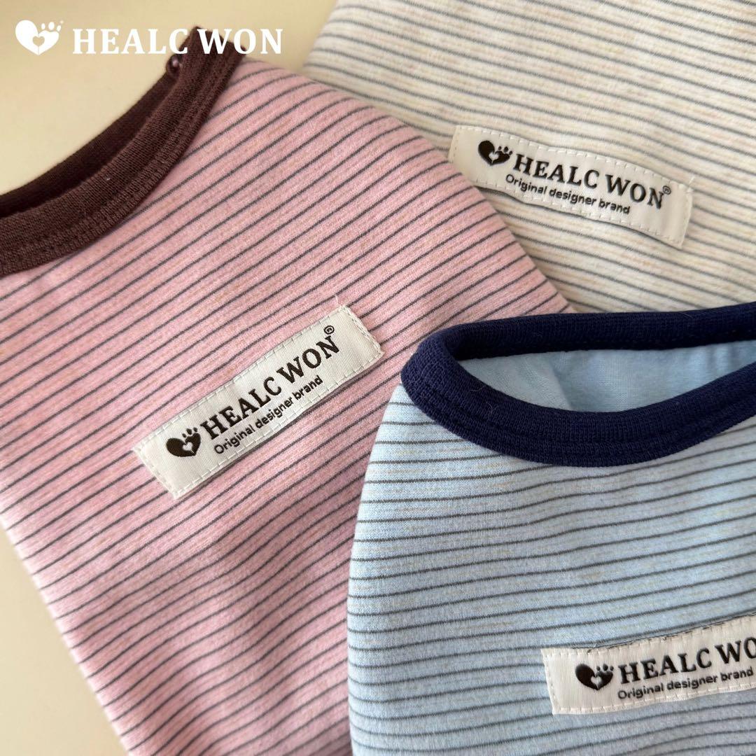 HEALC WON ストライプ犬服3点セット