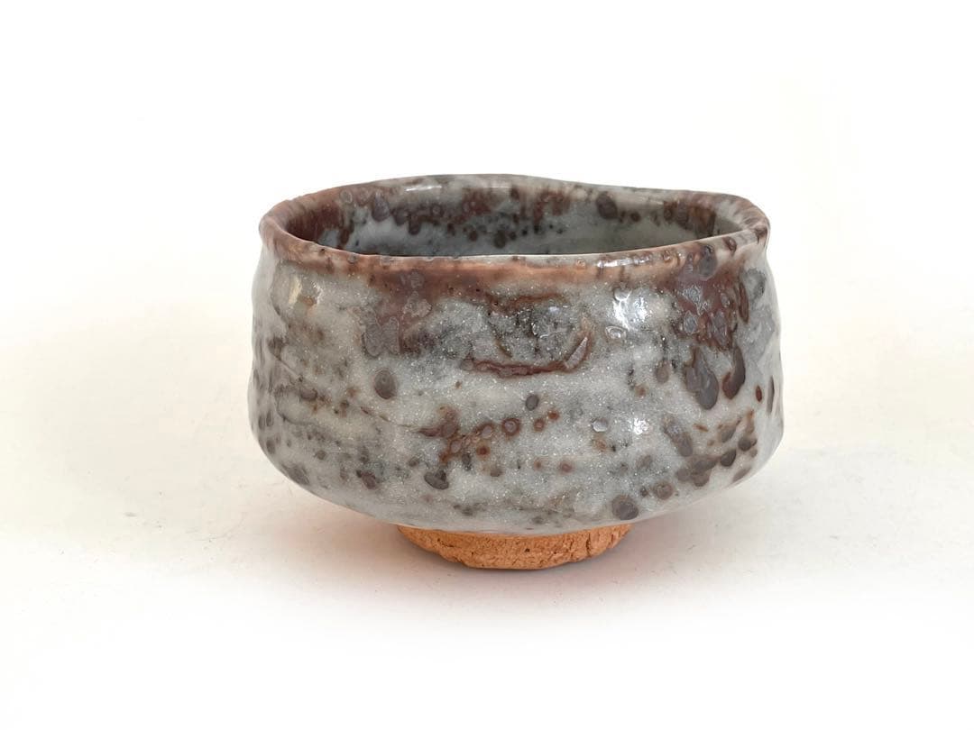 陶芸家　堀一郎　鼠志野　茶盌　茶碗　抹茶碗　茶道具　志野　美濃　瀬戸　共箱