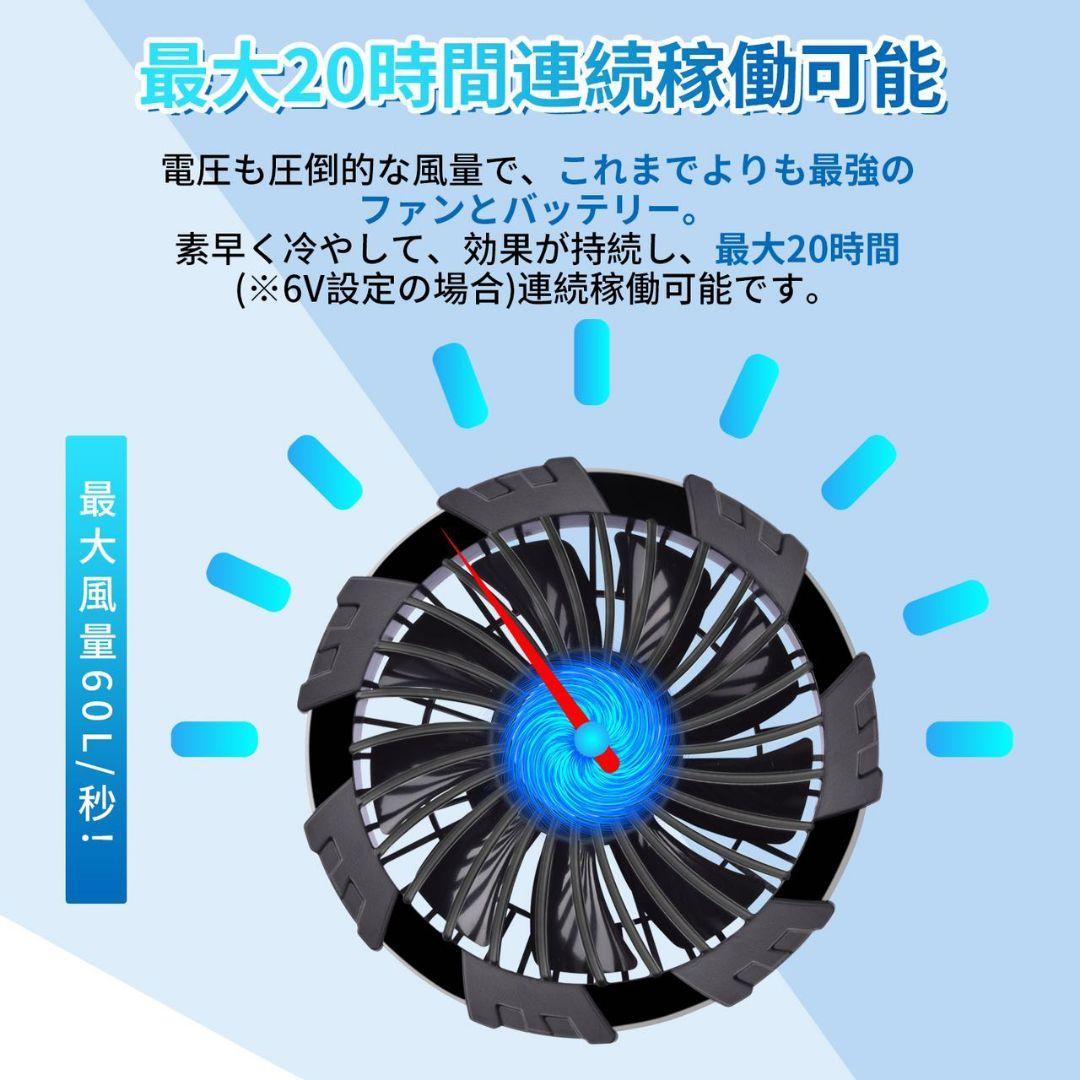 空調ウェア用 19V バッテリー＆ファンセット