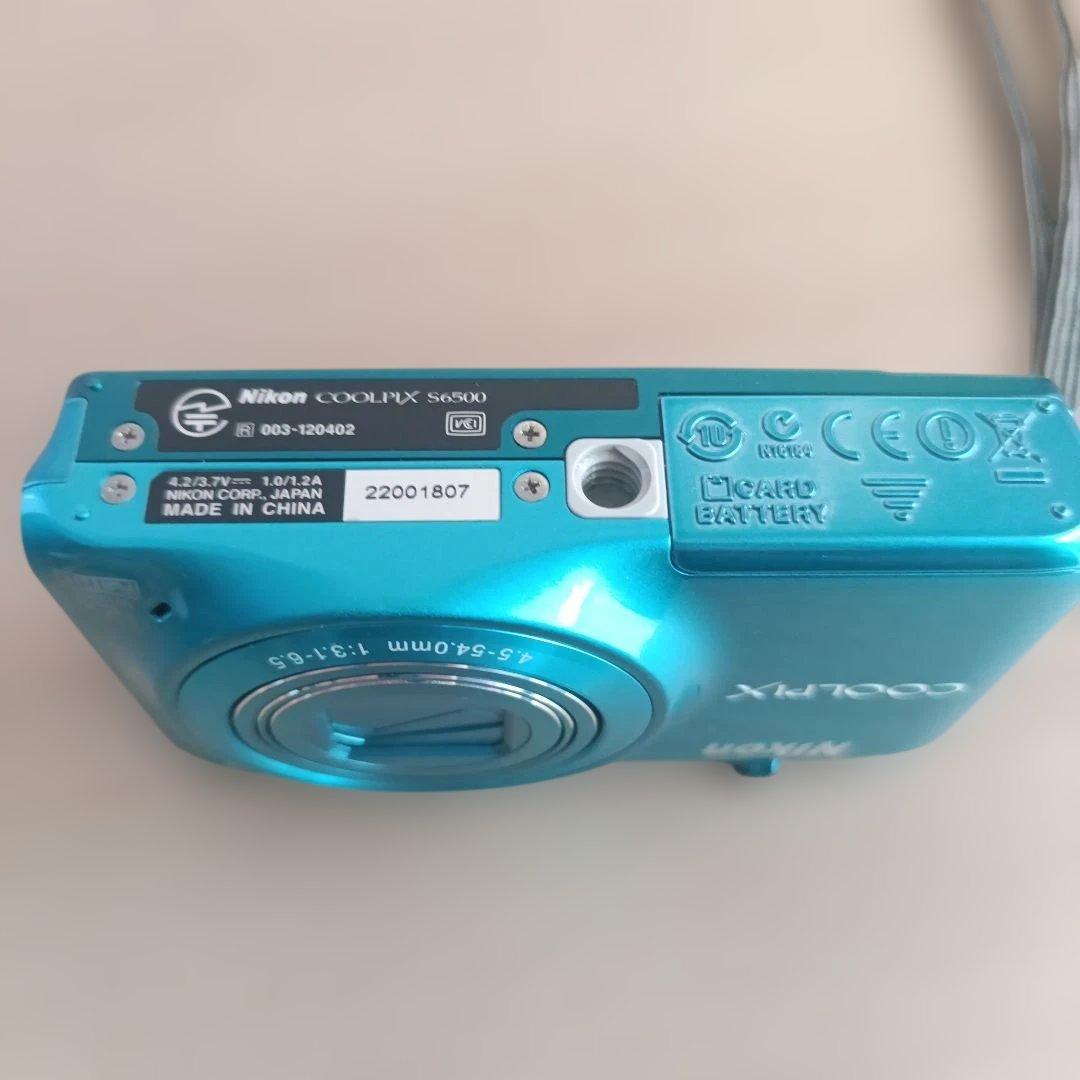 Nikon COOLPIX S6500 青　コンパクトデジタルカメラ
