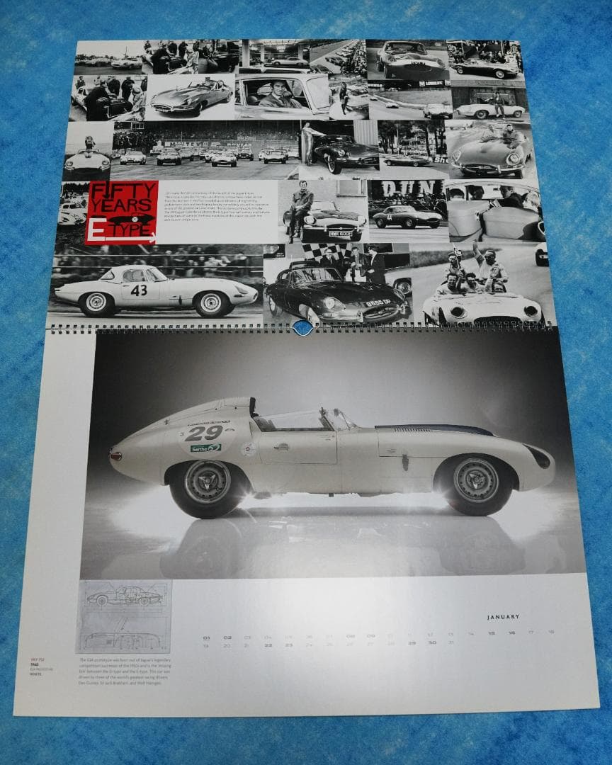 2011 ジャガー E-TYPE 50周年記念カレンダー