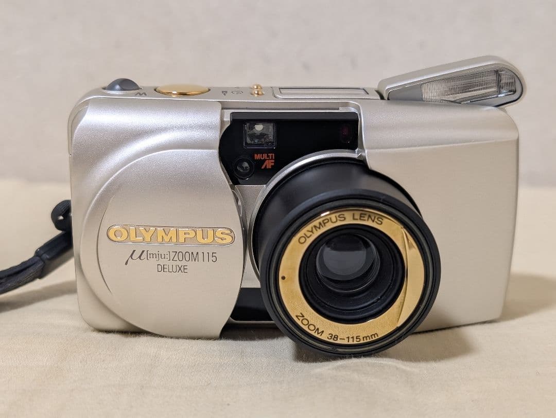 【訳アリ品】オリンパス μ zoom 115 Deluxe 外観美品　リモコン付