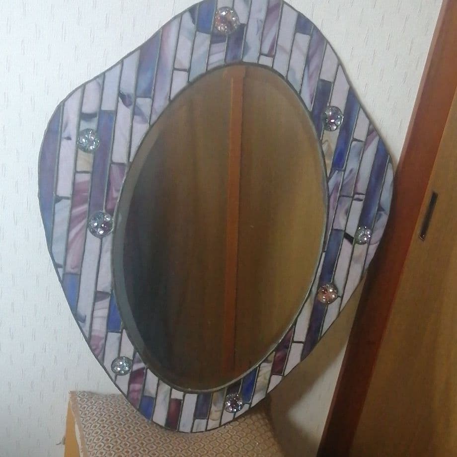 ステンドグラス鏡