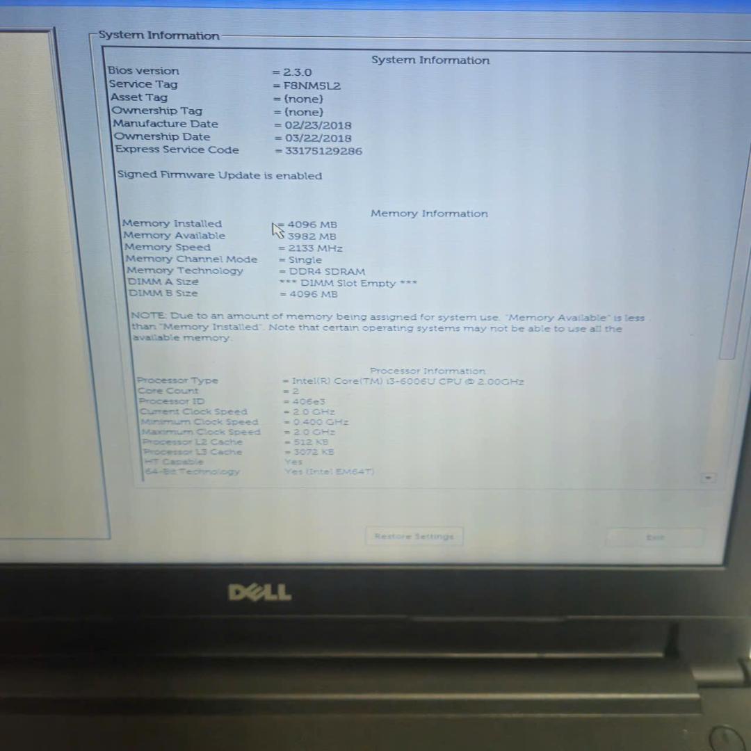 ジャンク美品 DellノートPC 3台 i3第6/7世代 部品取り