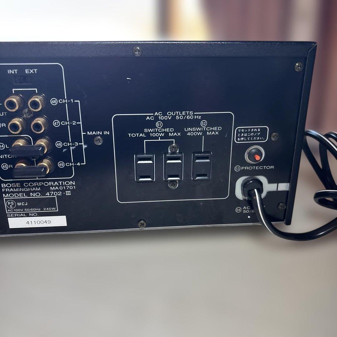 BOSE 4702-III プリメインアンプ ボーズ